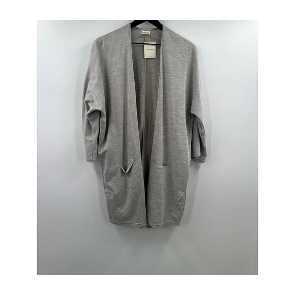 DONNI Ribbed Sandwash Cardigan Longer Length NWT OneSize - Picture 1 of 7